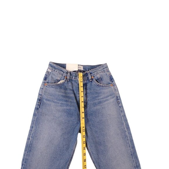 NEW CITIZENS OF HUMANITY Valerie High Rise Tapered Stirrup Jean in Caraway #703 - Picture 4 of 9